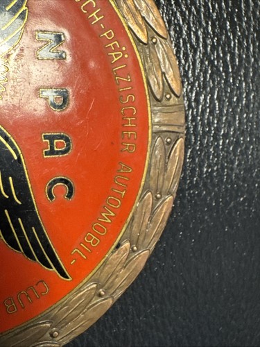 VINTAGE W. German NPAC Car Club Rally Emblem Badge 1966 Mercedes BMW Porsche 911 - Picture 10 of 24
