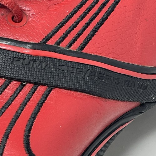 PUMA Ferrari Mens Racing Shoes Boots Sneakers 9.5 Red Leather Scuderia Driving - Picture 11 of 23