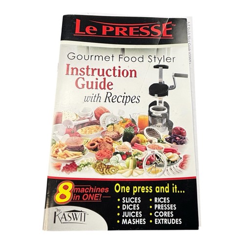 Neu Le Presse Gourmet Food Styler Hobel 8 in 1 Küchenmaschine Vorbereitung Aufsätze - Bild 2 von 16