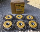 Dewalt DW4925B HP Carbon Stringer Wire Wheel Bulk, 5/8"-11 x 4" Box of 6