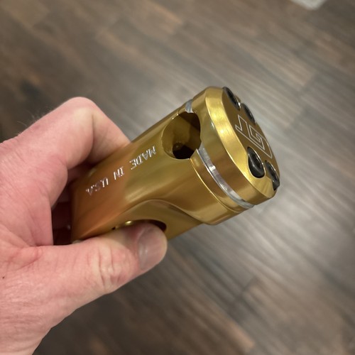 Gt GOLD 1997 Made In Usa stem Bmx Vintage Threadless 1 1/8in  - Picture 10 of 18
