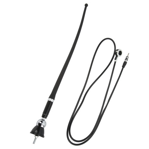 Antena estéreo para automóvil 36 cm / 14,2 pulgadas ABS negra resistente al desgaste calor FM AM antena Univ SKXQ - Imagen 9 de 23