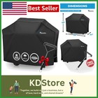 Heavy Duty 64-Inch Waterproof Grill Cover with Bonus Cleaning Brush