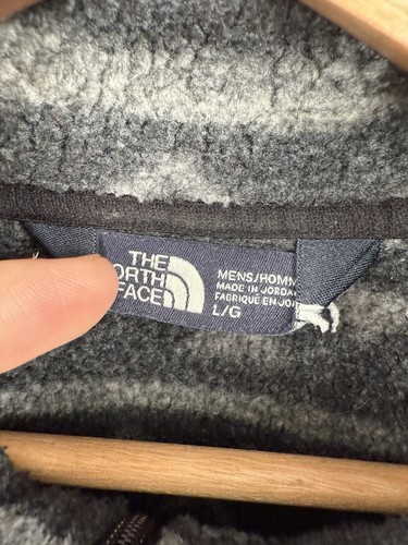 The North Face Gordon Lyons 1/4 Zip Jacke Aztekenmuster Herren Large grau Fleece - Bild 3 von 7