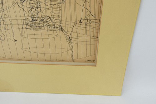 Alexander Calder 1964 Circus Print Lithograph of Drawing Lion Tamer Unframed Art - Picture 5 of 15