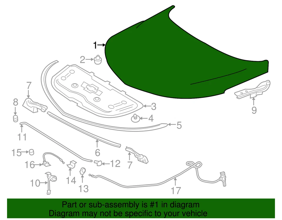 Capucha GM 84092169 genuina Foto 3 de 3