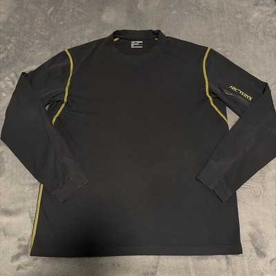 Arc'teryx System A Copal Bird Tシャツ XL Arc'teryx System_A Men's Copal Long Sleeve Bird Tee Size S Black