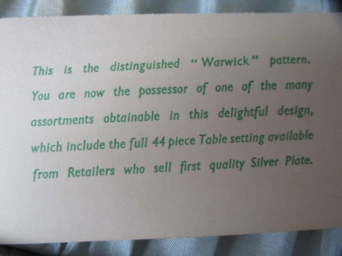 SIX ANGORA WARWICK SILVERPLATE TEASPOONS & JAM SPOON IN BOX - Bild 6 von 10