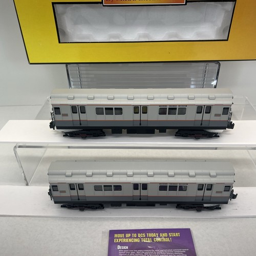 MTH RailKing 30-2373-3 MTA R-12 NonPowered 2-Car Subway AddOn Set O New New York - Picture 8 of 24