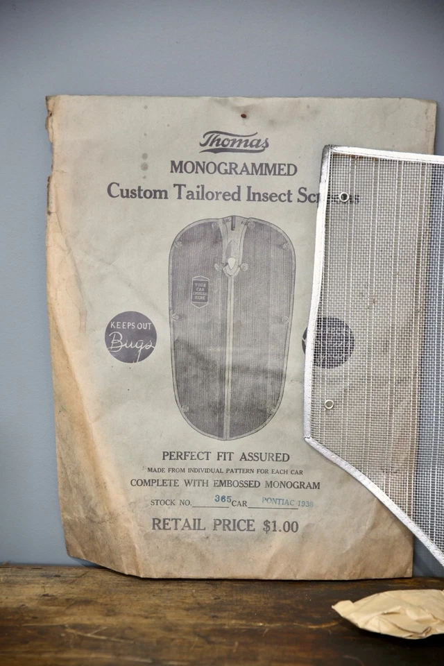 De colección 1938 Pontiac Coche Radiador Parrilla Carcasa Pantalla Cubierta Accesorio Nuevo de Lote Antiguo Foto 3 de 4