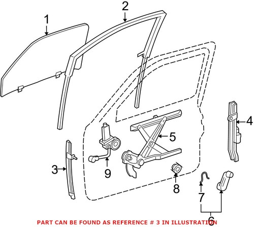 Genuine OEM Door Window Glass Surround Channel Bracket for Toyota 6740204030 - Picture 3 of 3