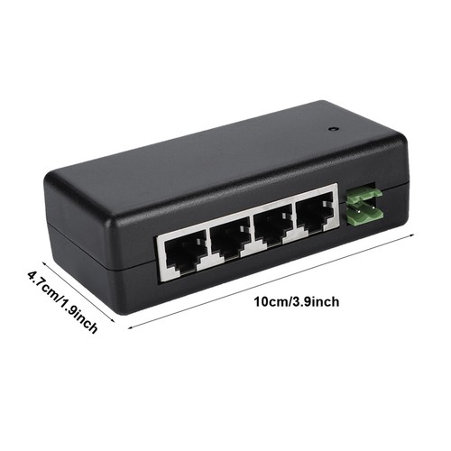 Dc9V-48V 4-Port-Poe-Netzteil Poe-Ethernet-Netzteil-Injektor Dc9V-48V Für IP KUI - Afbeelding 4 van 9