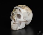 2.0" Sagenitic Agate Hand Carved Crystal Skull, Realistic, Crystal Healing