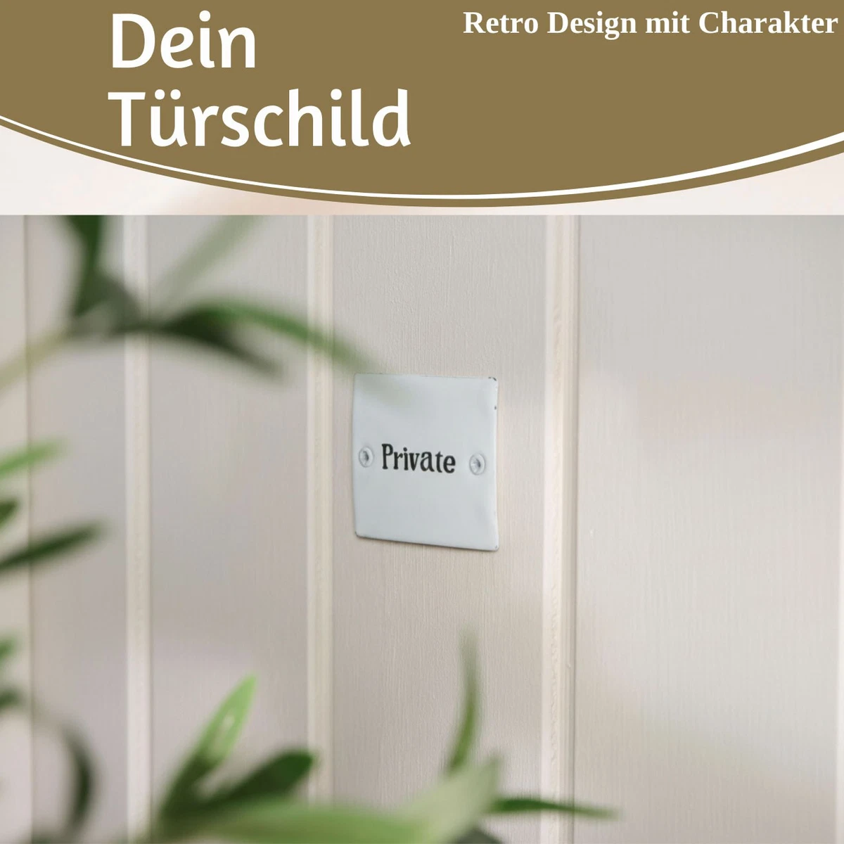 Retro Türschild Hinweisschild Metall Emaille Wandschild Antik Nostalgie Deko