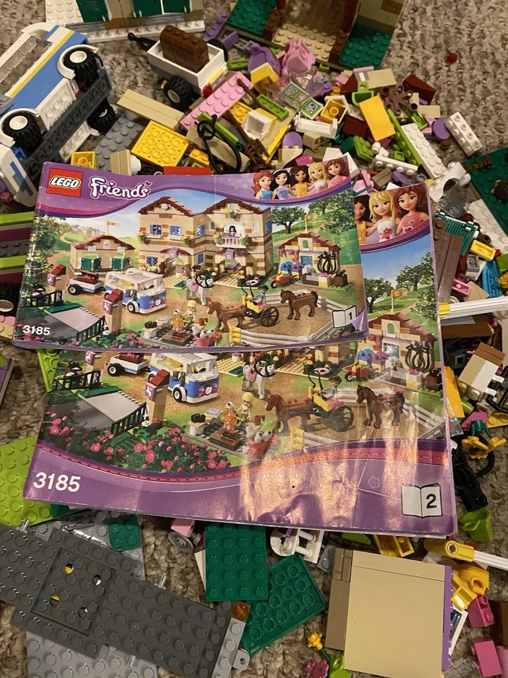 Friends Lego Set 3185 Casi Completo, Incluye 2 Manuales. Campamento de equitación de verano Foto 3 de 3