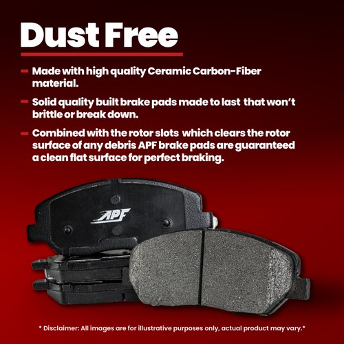 For 2007-2015 Mazda CX-9 - Front + Rear Ceramic Brake Pads - Picture 4 of 8