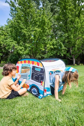 Portable Food Truck Play Tent for Kids - Mesh Panels for Ventilation & Fun! - Picture 8 of 12