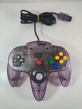 Nintendo N64 Clear Atomic Purple Controller OEM Funtastic ~ Tested/Works!  (1)