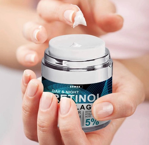 Retinol Face Moisturizer Cream Day & Night Anti-Aging 1.7 Fl Oz - Picture 3 of 4