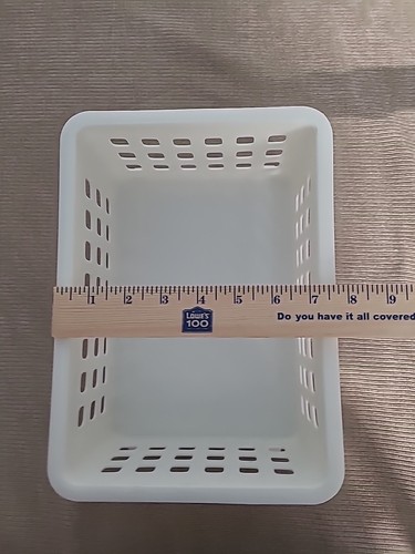 Rubbermaid Slide N Stack Storage - 5581 - Außendurchmesser ca. 11" x 8" - weiß - Bild 8 von 9
