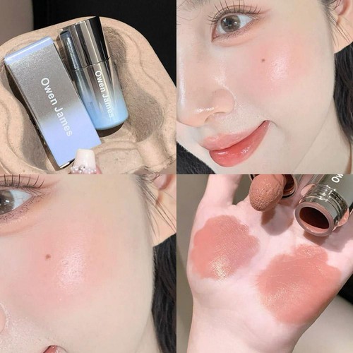 Owen James Blush Liquido Morbido Leggero,Crea facilmente un trucco sano naturale、 - Foto 5 di 27