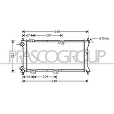 Radiatore Per Fiat Panda Dal 1986 Al 2003 Ft121r005 46777410