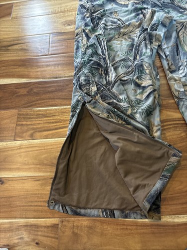 VTG Columbia Bibs Pants Size XL Rare Camo Pattern Hunting Fishing - Picture 7 of 13