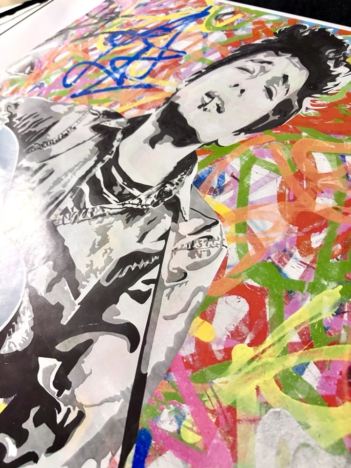 Póster limitado Mr. Brainwash Bob Dylan Art Basel 2011 Life Is Beautiful Banksy Foto 3 de 3