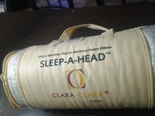 Clara Clark Queen Sleepahead Micro Bamboo Rayon Memory Foam Pillow. 2 Available.