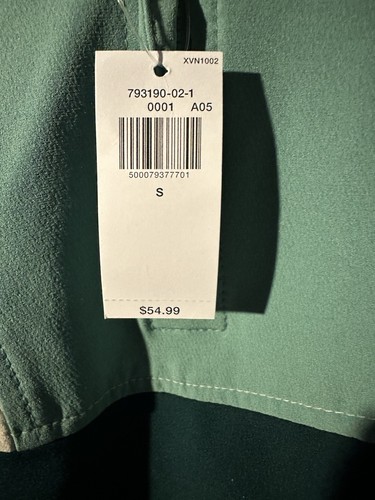 NWT Old Navy Women's StretchTech Color Block Half-Zip Jacket English Ivy Size S - Picture 3 of 9