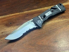 SOG Trident Elite Folding Pocket Knife Assisted Open SAR SEARCH & RESCUE