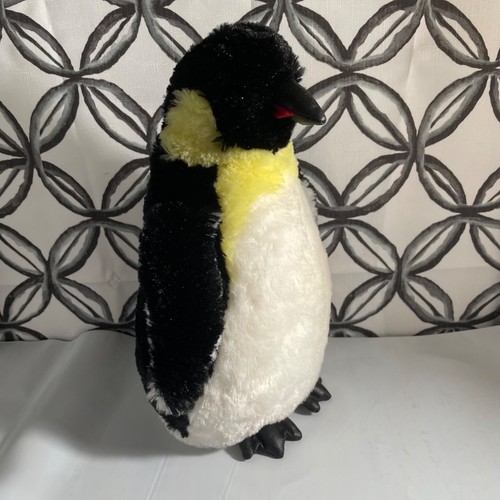 Aurora Kaiserpinguin Plüschtier Stofftier 11 Zoll schwarz weiß gelb realistisches Spielzeug - Bild 4 von 11