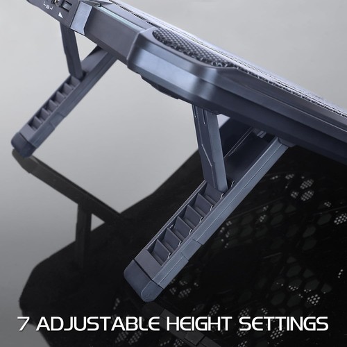 ENHANCE Cryogen 5 Gaming Laptop Cooling Stand - Laptop Cooler with 7 Adjustable - Afbeelding 3 van 9