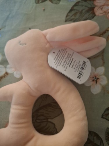 Mary Meyer Baby rosa Kitt Hase Rassel leicht zu halten 6 Zoll weicher Plüsch süß verliebt neu - Bild 3 von 3