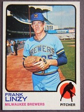 Frank Linzy #286 Topps 1973 Baseball Card (Milwaukee Brewers) VG