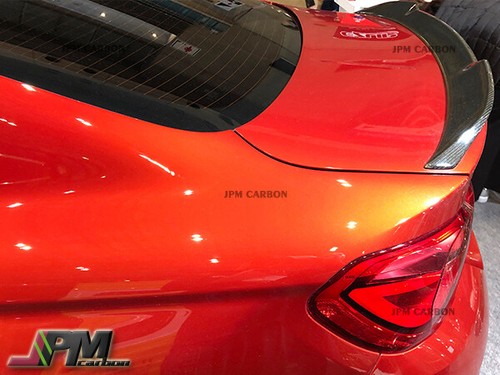 Pro Style Trunk Carbon Wing Spoiler Lip Fit BMW 2015+ F82 M4 Coupe Only CF - Picture 2 of 4