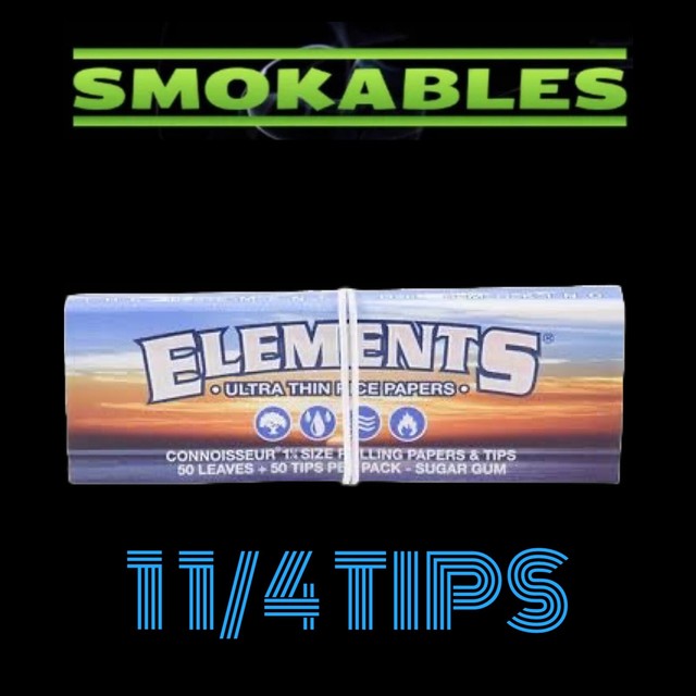 Elements Ultra Thin Rice Papers 1 1/4 - 50 Sheets Per Pack Elements Ultra Thin Rice Papers 1 1/4 - 50 Sheets Per Pack
