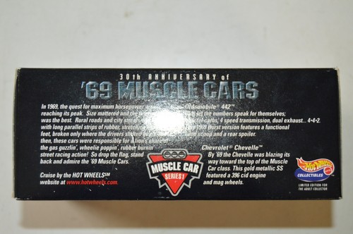 Hot Wheels Collectables 30th Anniversary 69 Muscle Cars 2 Car Set Diecast - Picture 9 of 10