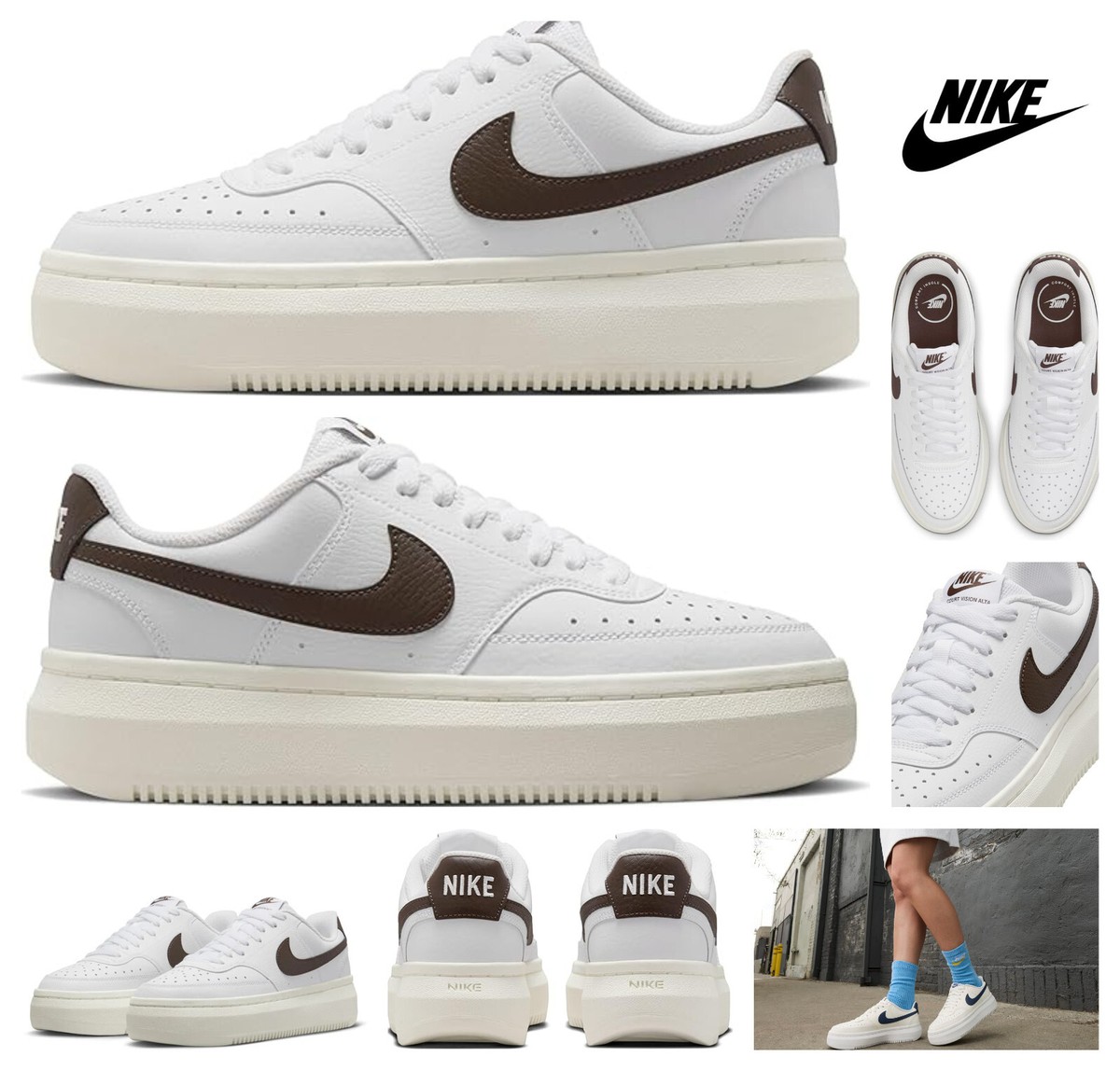 NIKE Court Vision Alta LTR Sneakers Shoes Womens Size 11