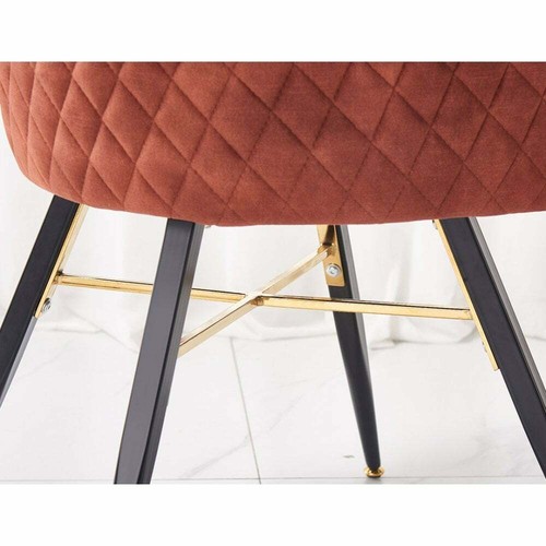 Vittorio Lux Terciopelo Silla Comedor Con Asiento Acolchado Mechón Retro Moderno - Imagen 3 de 9