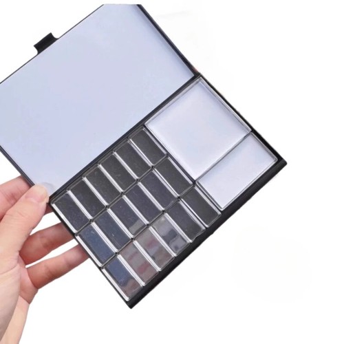 Watercolor Paint Box Empty Palette Magnetic Iron Case Supply for Students UK - Picture 15 of 26