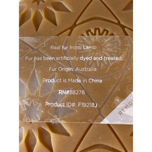 Ugg Fluff Springs Patent Flats Sandal Woman’s Size 7 new Blue Lamb Fur 5967 - Picture 5 of 12