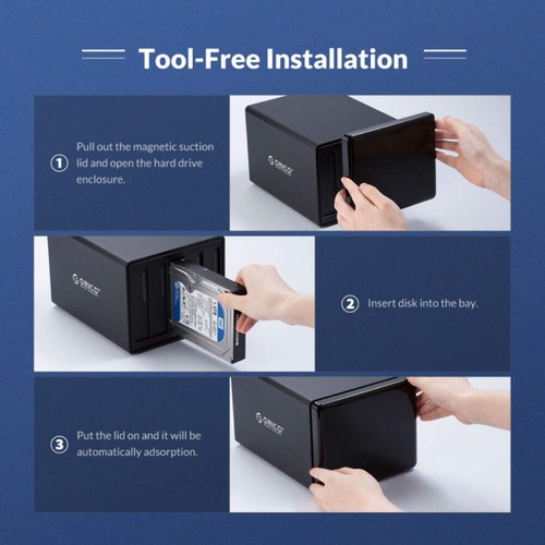 Boîtier de disque dur USB3.0 ORICO NS200U3 3,5 pouces 2 baies, NS200U3 - Photo 16/17