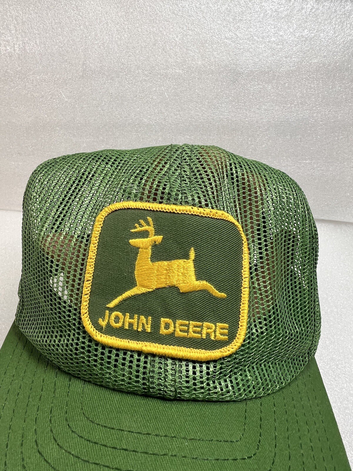 Vintage 80s John Deere All Mesh Trucker Hat SnapB… - image 2