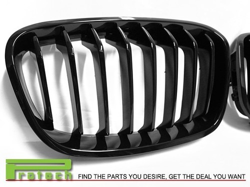 BMW F20 2011-2015 1-SERIES PERFORMANCE GRILLE FRONT NOSE GLOSSY BLACK COLOR - Picture 2 of 3