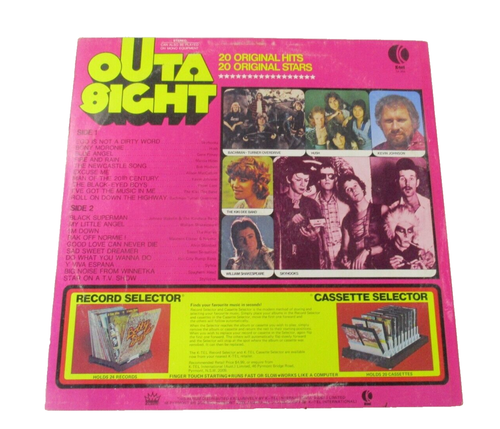 Outa Sight 33RPM LP Vinyl 1975 KTel Australia 20 Original Hits and Stars Tested - Picture 8 of 10