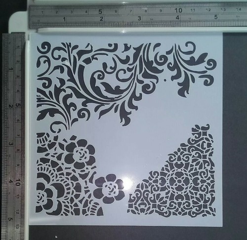 Border Corner Stencil Scrapbooking Card Making Airbrush Painting Home Decor Art - Picture 5 of 11