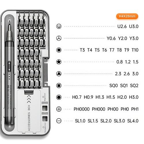 46 in 1 Mini Electric Screwdriver Cordless Power Precision Screwdriver Bits Set - Picture 15 of 27