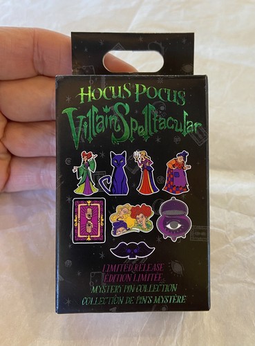 Disney Parks Pin Hocus Pocus Mystery Box SEALED Villain Spelltacular 2 LR Pins - Picture 1 of 5