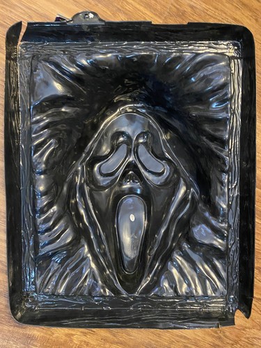 1997 Fun World Scream Movie Ghostface 3D da appendere a parete stampo in plastica scuro brillante - Foto 13 di 20